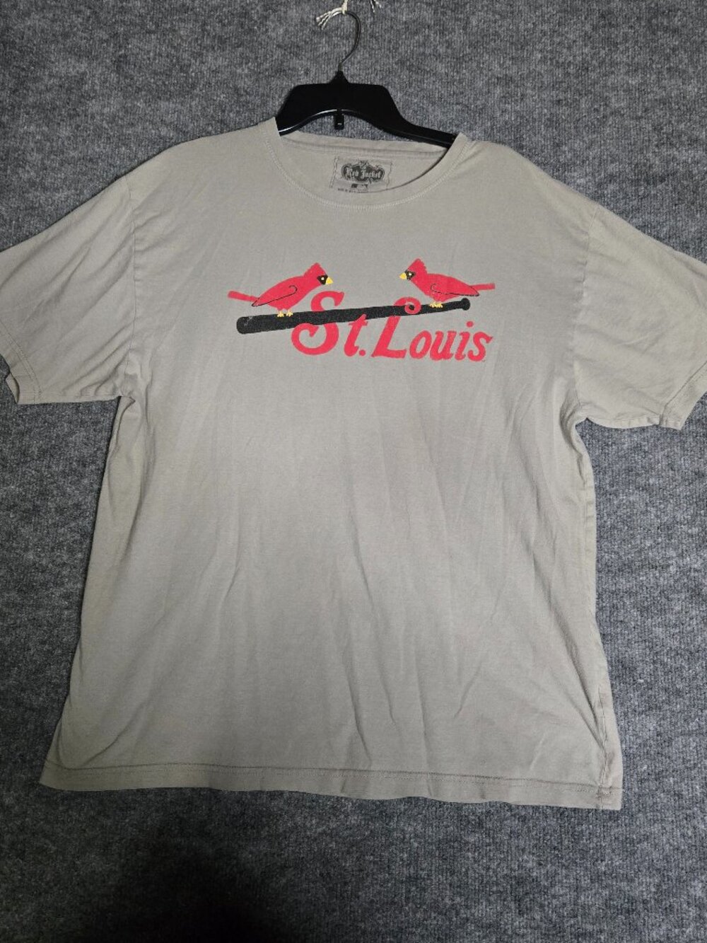 Retro St Louis Cardinals MLB Gray 2XL VTG Look by Red Jacket